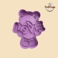 Emporte-pièce ours LOVE – CookiCoupe