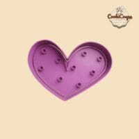 Emporte-pièce ours joyeux avec cœur – CookiCoupe